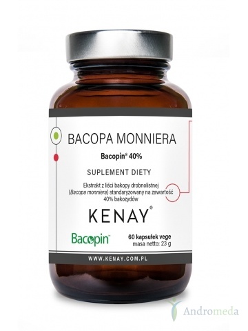 Bacopa monniera Bacopin® 40% (60 kapsułek) - suplement diety