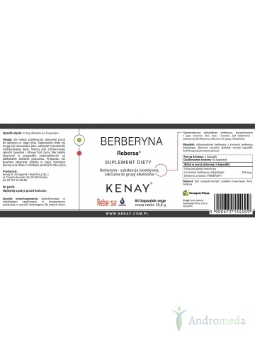 Berberyna REBERSA® (60 kapsułek) - suplement diety