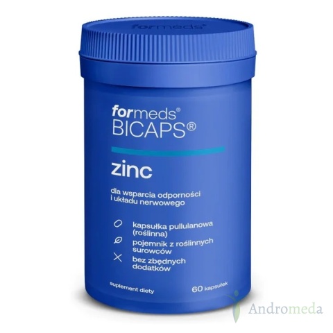 Bicaps Cynk 25mg 60 kapsułek Formeds