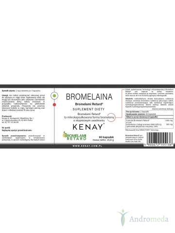 Bromelaina Bromelami Retard® (60 kapsułek) - suplement diety