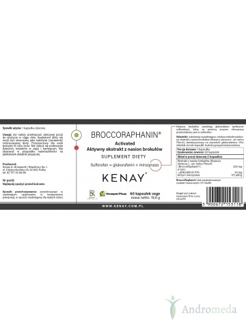 BroccoRaphanin® Activated - Aktywny ekstrakt z nasion brokułów (60 kapsułek) - suplement diety