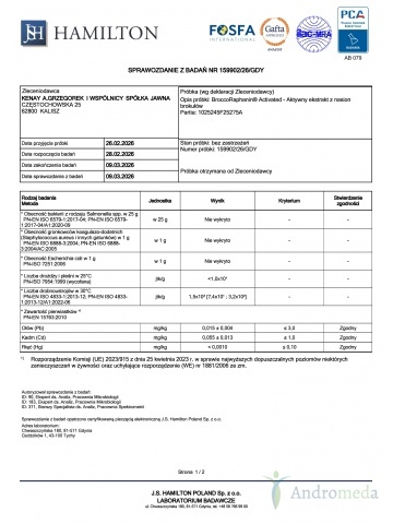 BroccoRaphanin® Activated - Aktywny ekstrakt z nasion brokułów (60 kapsułek) - suplement diety