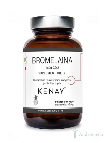 Bromelaina 2400 GDU (60 kapsułek) - suplement diety