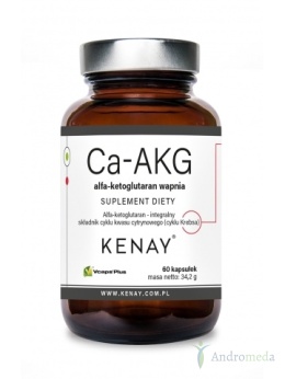 Ca-AKG alfa-ketoglutaran wapnia (60 kapsułek) - suplement diety
