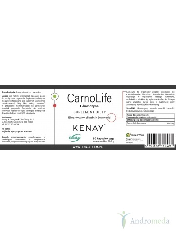 CarnoLife L-Karnozyna 60 kapsułek Kenay