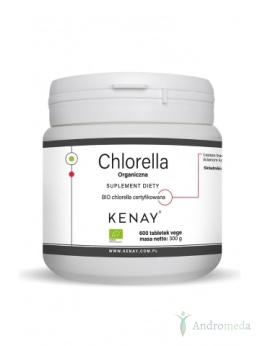Chlorella Organiczna (600 tabletek) - suplement diety