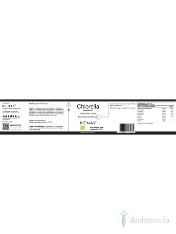 Chlorella Organiczna (600 tabletek) - suplement diety
