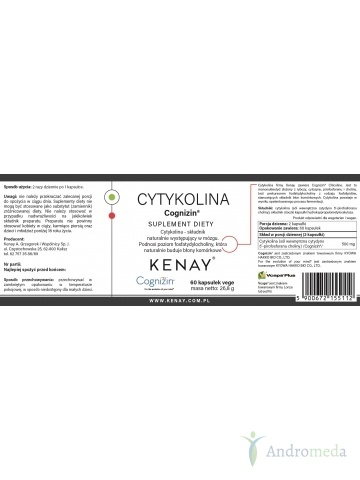 Cytykolina Cognizin® (60 kapsułek vege) - suplement diety Kenay