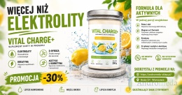 Elektrolity Vital Charge+ 250 g cytrynowe Biowen