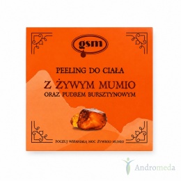 GSM Peeling do ciała z Żywym Mumio oraz pudrem bursztynowym 200 ml