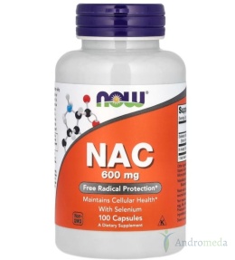 NAC - 600mg - 100 kapsułek - NOW Foods