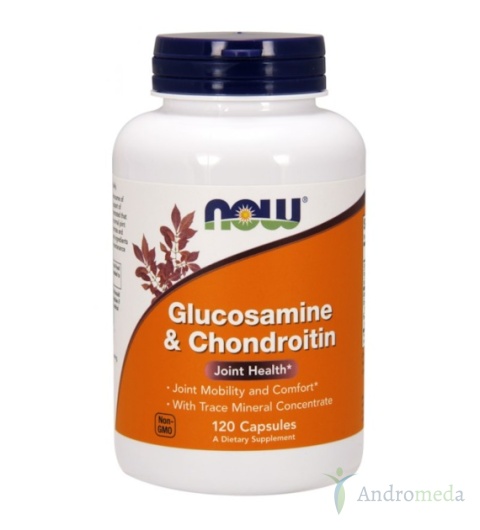 Glukozamina z Chondroityna - 375mg - 120 kapsułek - NOW Foods