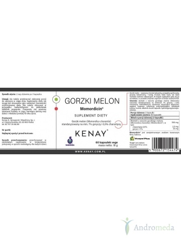 Gorzki melon Momordicin® (60 kapsułek) - suplement diety