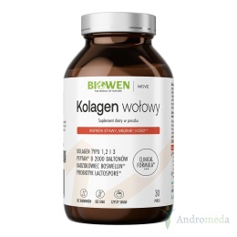 Kolagen wołowy typu I, II, III Biowen - proszek - 225 g