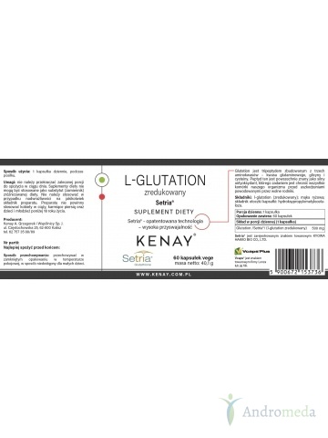 L-Glutation zredukowany Setria® (60 kapsułek) - suplement diety