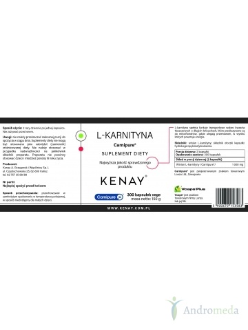 L-Karnityna Carnipure 300 kapsułek Kenay
