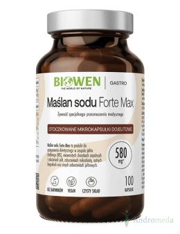 Maślan sodu Forte Max 100 kapsułek Biowen