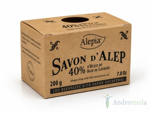 Mydło Aleppo 40% 200g Alepia - Oliwa z oliwek i olej laurowy