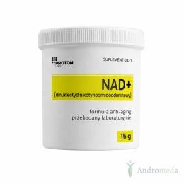 NAD+ 99% proszek, Dinukleotyd PODJĘZYKOWY, metabolit NMN 15g