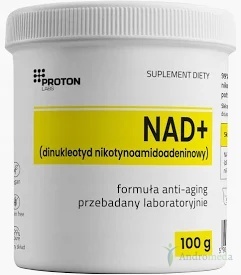 NAD+ 99% proszek, Dinukleotyd PODJĘZYKOWY, metabolit NMN 100g