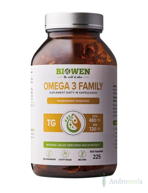 Omega 3 Family TG 225 kapsułek Biowen