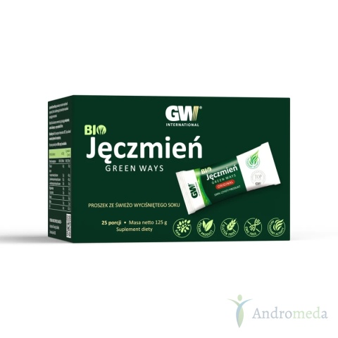Zestaw 2 Opakowania podróżne BIO Jęczmień Green Ways 2x25 saszetek (2x125 g)