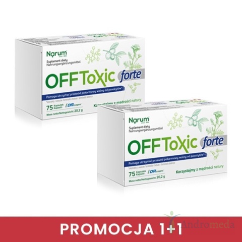 PROMOCJA 1+1 Narum+ic Forte 75 kaps Pełna Kuracja OFFToxic