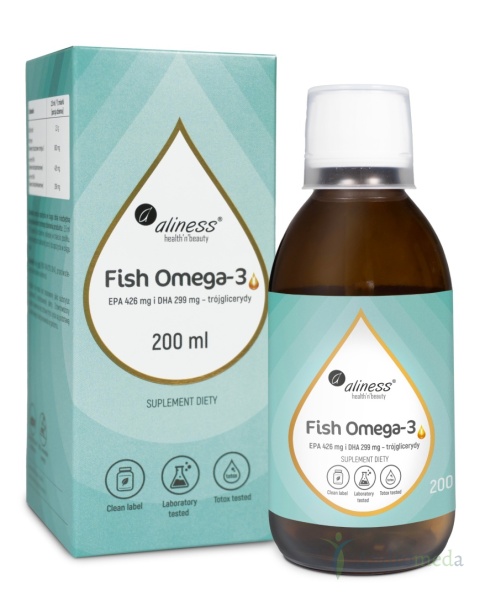 Aliness, Fish Omega 3 Trójglicerydy 18/12, 200ml