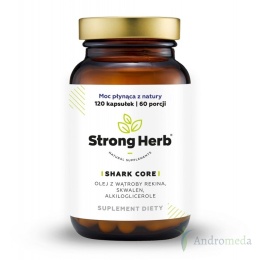 Shark Core 120 kaps. Strong Herb olej z wątroby rekina skwalen alkiloglicerole