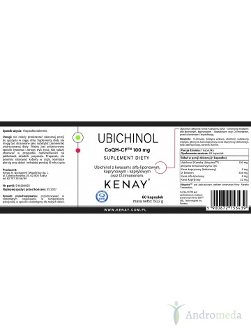 Ubichinol coqh-cf 100 mg 60 kapsułek kenay