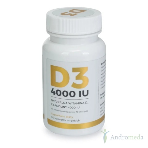 Witamina D3 4000 IU z lanoliny 60 kapsułek Visanto