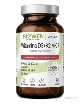 Witamina D3 + K2 90 kapsułek Biowen