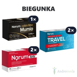 Zestaw na biegunkę – Narum Forte + Travel + Narum Acidofilne Mumio
