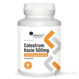 Colostrum Kozie 500mg 28% Immuno Globulines 100 Kaps Alines