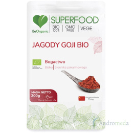 Jagody Goji bio 200g Lycium Barbarum 100% BeOrganic