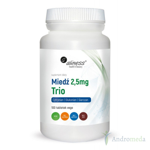 Miedź trio 2,5 mg - 100 tabletek