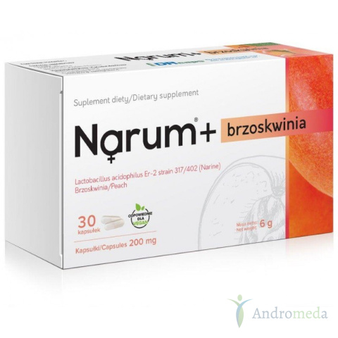 Narum+ Brzoskwinia 200 Mg, 30 Kaps Narine