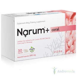 Narum+ Coral 200 mg, 30 kapsułek Narine