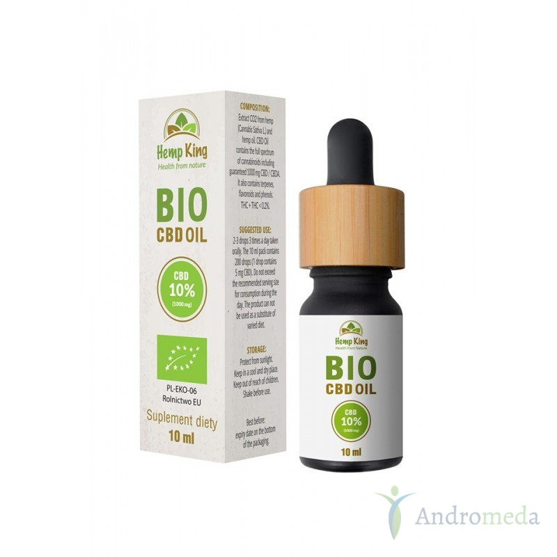 Olej CBD Bio 10% (1000mg) HempKing – 10 ml