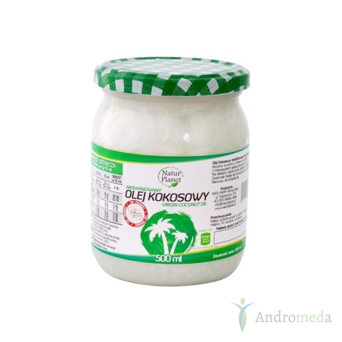 Olej kokosowy nierafinowany 500ml Natur Planet