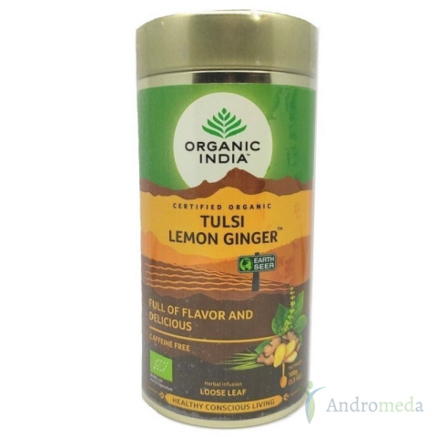 Herbata Tulsi Lemon Ginger 100% naturalna 100g