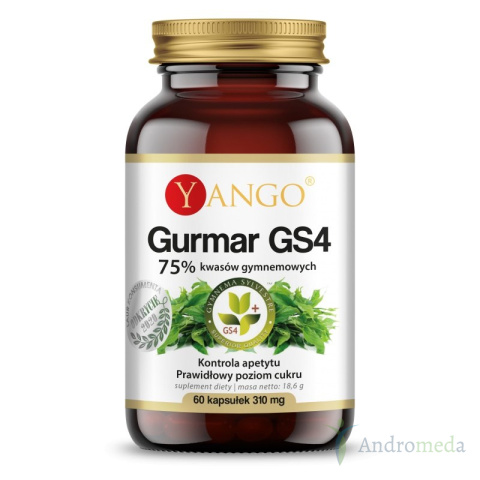 Gurmar GS4® - 75% kwasów gymnemowych - 60 kaps.