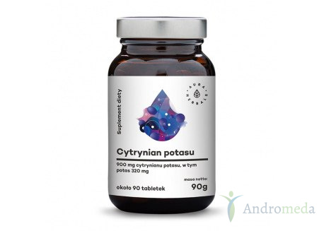 Cytrynian Potasu 90 tabletek Aura Herbals