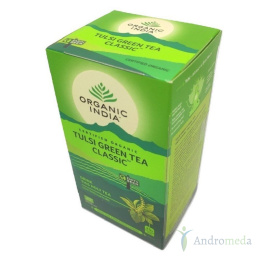 Herbata Tulsi Green tea classic 100% naturalna 25 saszetek