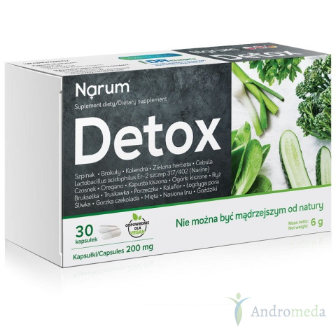 Narum Detox 200 mg, 30 kaps