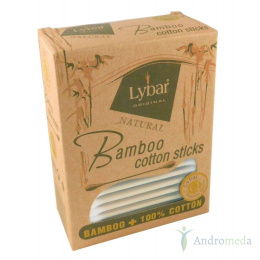 Patyczki higieniczne 100% bawełny i bambusa 200szt. w kartoniku