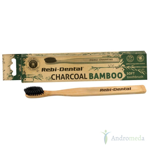 Szczoteczka do zębów Premium Soft z ekologicznie czystego bambusa Charcoal Bamboo