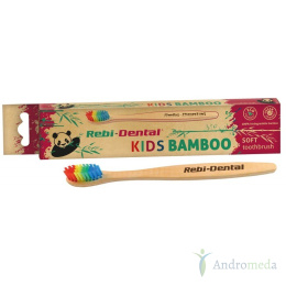 Szczoteczka do zębów dla Dzieci Premium Soft z ekologicznie czystego bambusa Charcoal Bamboo