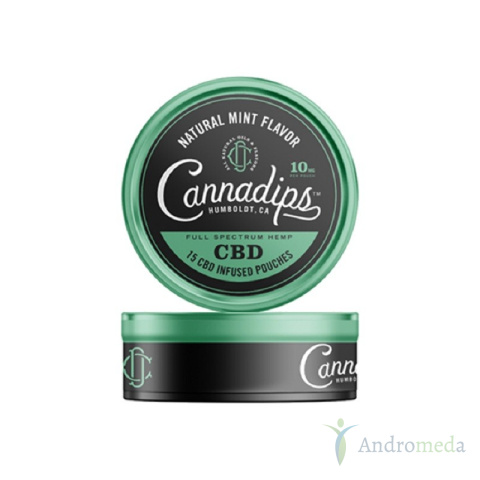 Cannadips CBD 15x10 mg saszetek CBD smak Natural Mint