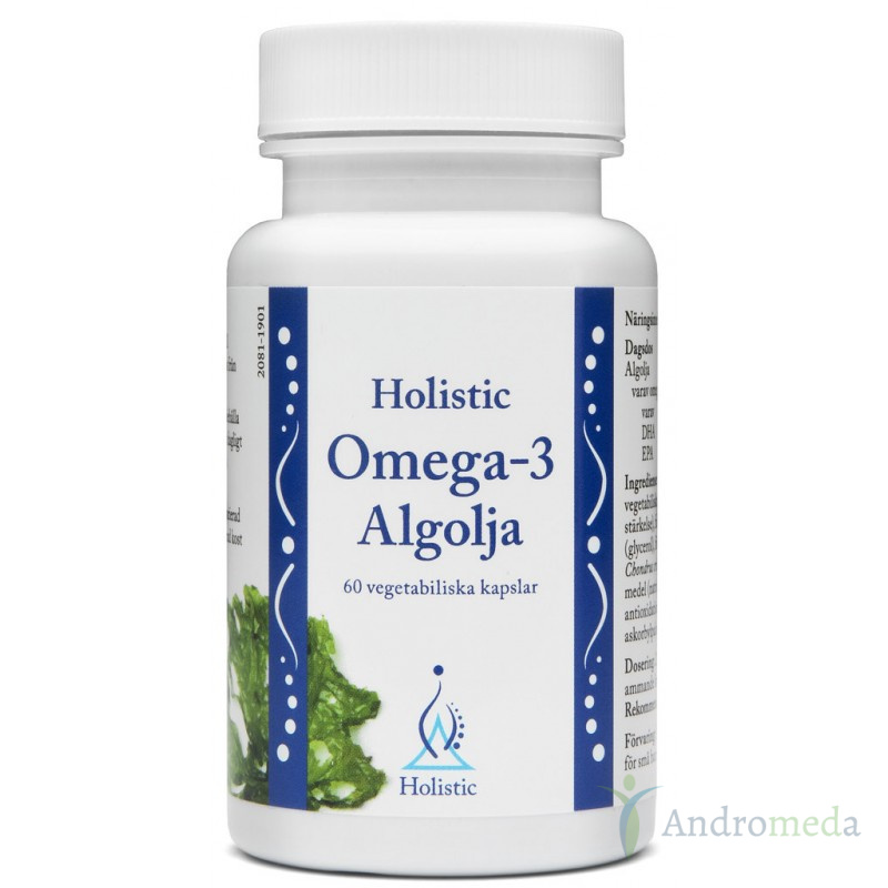 Holistic Omega-3 Algolja 60 kaps Vegańskie